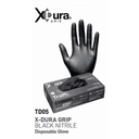 TD05 X-DURA GRIP Siyah Nitril Tek Kullanımlık Eldiven 50'li kutu