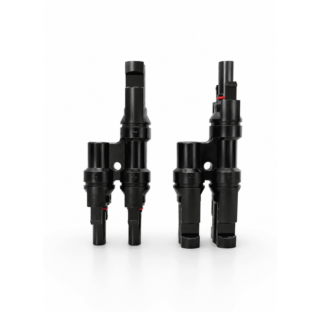 MC4 T Connector 2'li Set – Solar Panel Paralel Bağlantı Konnektörü