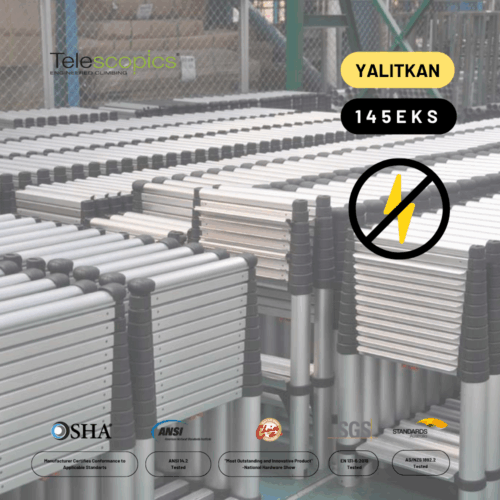 3.3m Kevlar Yalıtkan Çok Fonksiyonlu Merdiven 20ACKV – 145EKS - Görsel 4