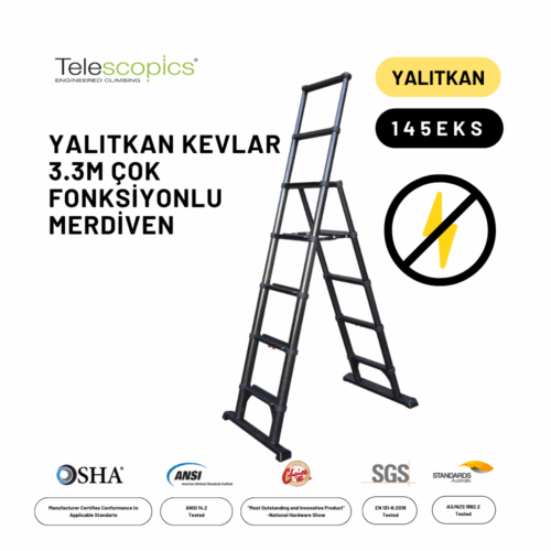 3.3m  Kevlar Yalıtkan Çok Fonksiyonlu Merdiven 20ACKV – 145EKS