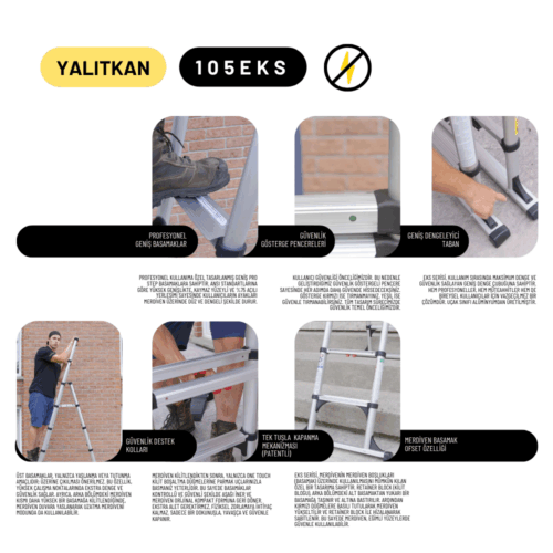 2.1m Kevlar Insulated Multifunctional Ladder 20ACKV - AS105EKS - Image 4