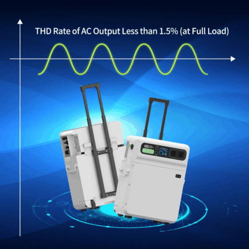 5120Wh | 8000W Max. LiFePO4 Portable Power Station Hybrid Inverter IP54 Protection Compatible with ATS 4000+ Cycles 99.99% BMS | SH4000 - Image 8