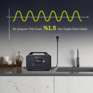 1008WH Taşınabilir Güç Kaynağı %99.99 MPPT BMS Çoklu Koruma Kablosuz Şarj - Singo1000 - Görsel 11