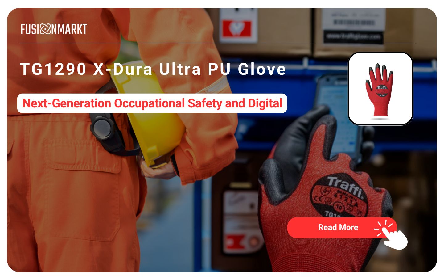 TG1290 X-Dura Ultra PU Glove with touchscreen compatibility and cut resistance for modern work environments