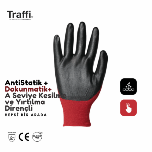 TG1290 Touchscreen Antistatic Level A Cut and Tear Resistant Multipurpose Safety Gloves - Image 3