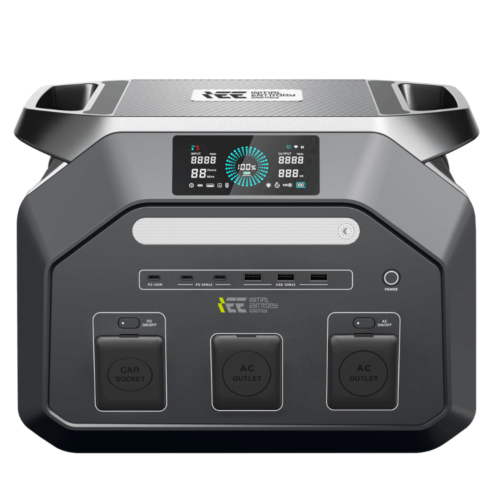 1024Wh | 3600W Max. LifePO4 Taşınabilir Güç Kaynağı Ücretsiz Aplikasyon Dahili Fener ve Kablo Seti +4000 üstü Döngü %99.99 BMS ÇOKLU ÇIKIŞ | P1800