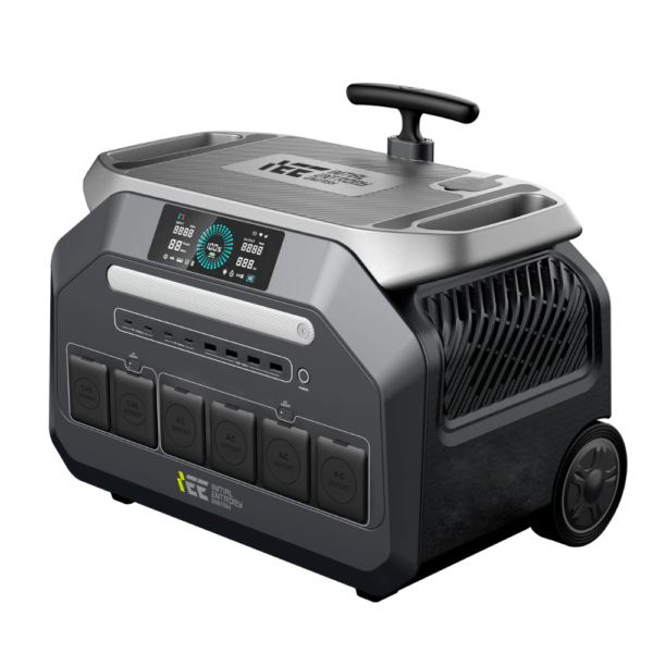 2048Wh | 6400W Max. LiFePO4 Portable Power Station | Free App | Built-in PowerBank | Jumpstarter + Flashlight | 4000+ Cycles | 99.99% BMS | MULTI OUTPUT | P3200 - Image 5